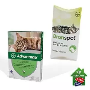 Advantage Spot-On with Dronspot Worming Treatment