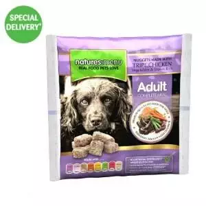 Natures Menu Frozen Chicken and Tripe Dog Food Nuggets