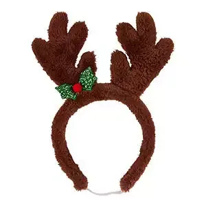 Fuzzy Christmas Antlers For Dogs