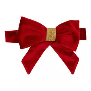 Christmas Luxe Velvet Dog Bow Tie 