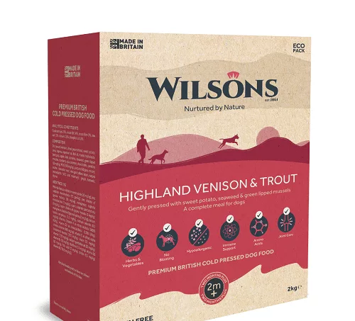 Wilsons Highland Venison & Trout Cold Pressed Dog Food