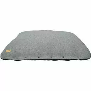 Earthbound Tweed Flat Cushion Grey Dog Bed