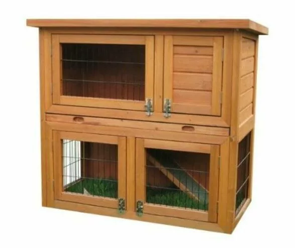 Petface double hot sale rabbit hutch